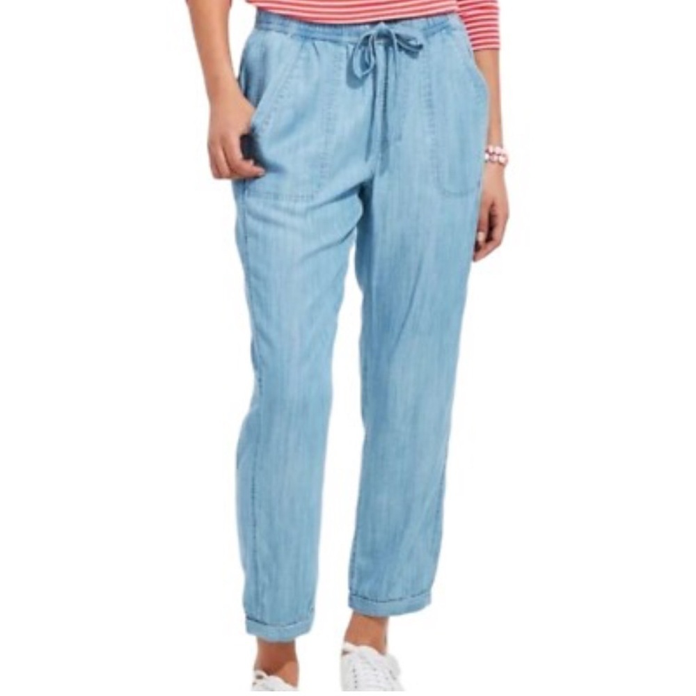 Vineyard Vines Sky Blue Elastic Waist Pants